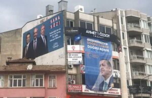 AKP’nin il binasına Kılıçdaroğlu afişi asıldı