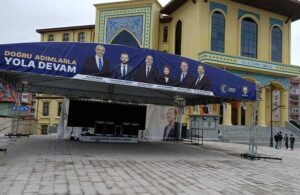 AKP seçim standını valilik binası önüne kurdu! CHP’den tepki gecikmedi