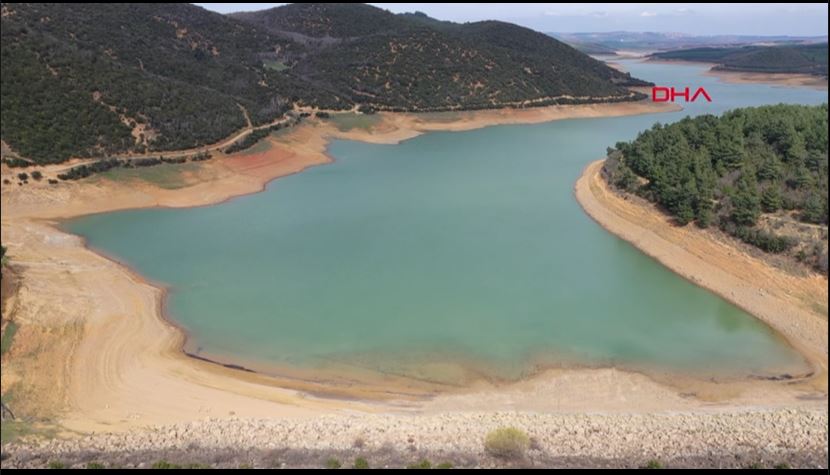 Edirne’deki barajda su bitme noktasına geldi!