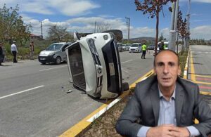 MHP’li Belediye Başkanı makam aracıyla kamyonete çarptı