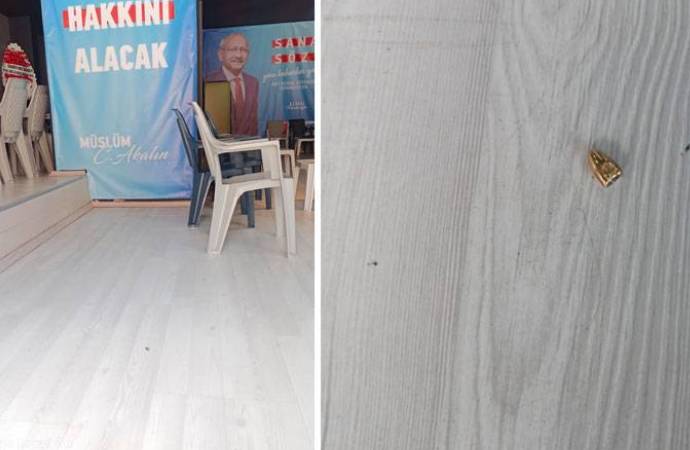 Şanlıurfa’da CHP seçim ofisine mermi atıldı, caddelerdeki afişler yırtıldı