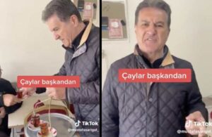 Mustafa Sarıgül kahvehanede çay dağıttı