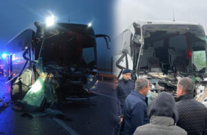 Liselileri taşıyan otobüs TIR’a arkadan çarptı! 33 yaralı