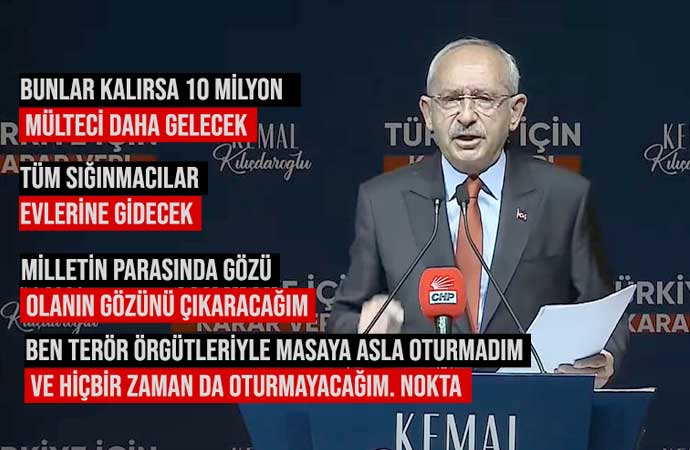 Kılıçdaroğlu’ndan Erdoğan’a sert çıkış! “Sen değil misin terör örgütleriyle masaya oturan”