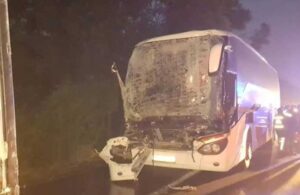 AKP’lileri taşıyan otobüs kaza yaptı! 22 yaralı