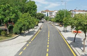 Aydın Büyükşehir belediyesi Efeler Evliya Çeleb caddesi’n yeniledi