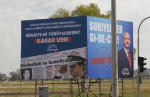 Gaffar Okkan ve Konca Kuriş’in yer aldığı pankartlar AKP’linin şikayetiyle kaldırıldı!