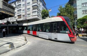 İstanbul’da tramvay raydan çıktı!