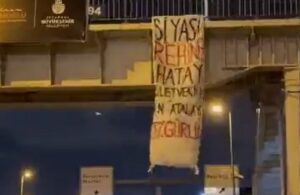 TİP’ten Can Atalay için metrobüs köprüsüne pankart! “Siyasi rehine Hatay Milletvekili Can Atalay’a özgürlük”