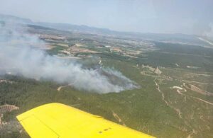 İzmir’de orman yangını! Karadan ve havadan müdahale ediliyor