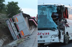 Denizli’de feci kaza! Yolcu otobüsü ile TIR çarpıştı: 2 ölü, 6 yaralı
