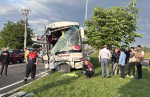 İşçi otobüsleri çarpıştı: Çok sayıda yaralı