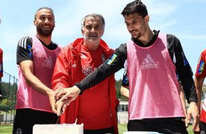 Beşiktaş Şenol Güneş’in doğum gününü antrenmanda kutladı