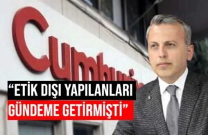 Cumhuriyet Gazetesi Genel Yayın Yönetmeni Tuncay Mollaveisoğlu görevden alındı