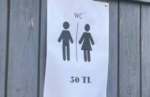 Çeşme’de tuvalet ücretini 50 lira yapan işletme: Yazıyı astık rahat ettik