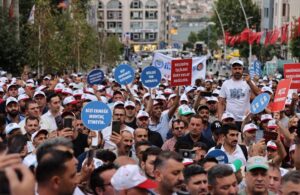 AKP’li 23 belediyenin işçileri İstanbul’da sokağa çıktı! ‘Geçinemiyoruz’