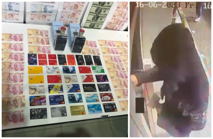 ATM’ye sahte para yatırıp gerçeğini alan şüpheli suçüstü yakalandı