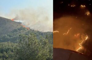 Gökçeada’da çıkan orman yangını 16 saatin ardından söndürüldü 