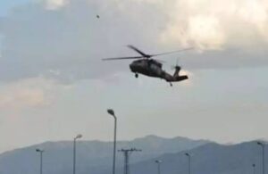 Erbil’de askeri helikopter düştü