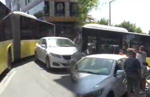 İstanbul’da hatalı park krizi! Sinirlenen İETT şoförü otomobilin aynalarını kırıp plakasını söktü