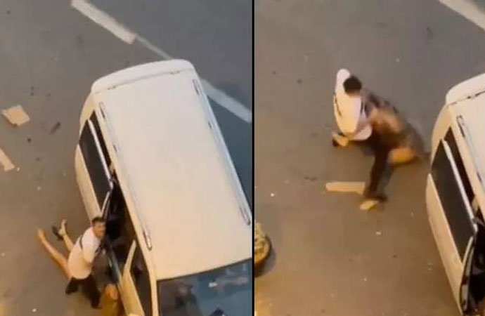 Esenyurt’ta sokak ortasında kadını bayıltana kadar döven saldırgan tutuklandı!