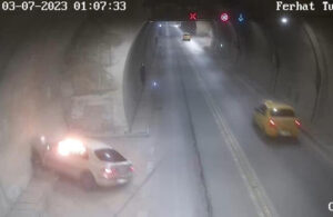 Amasya’da feci kaza! Tünelde sollama yaparken duvara çarptı