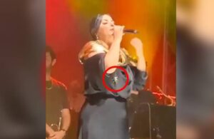 Konserde üzerine çekirge fırlayan Zara neye uğradığını şaşırdı