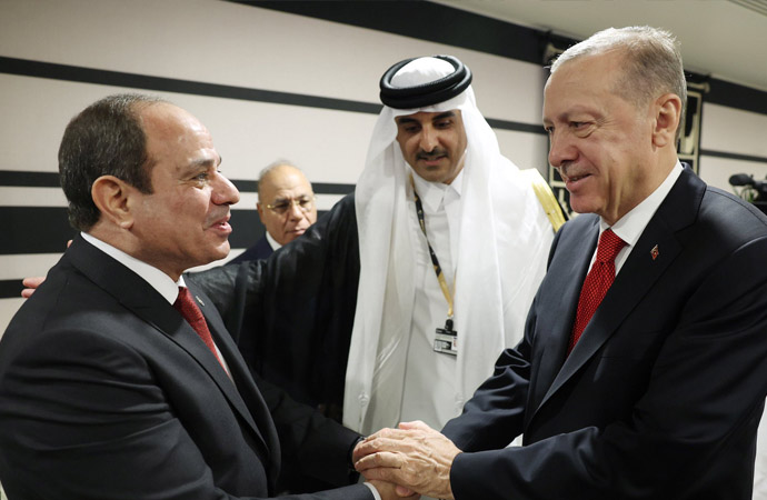 Erdoğan, Sisi ile görüştü