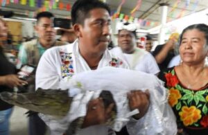 Meksikalı belediye başkanı timsahla evlendi: Önemli olan birbirimizi sevmek