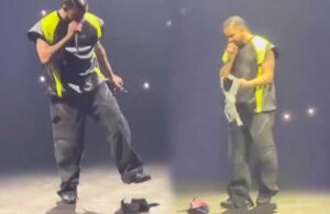 Drake’e sahnede ‘sütyenli’ saldırı