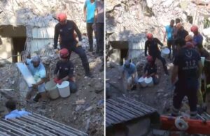 ‘Kontrollü’ bina yıkımında enkaz altında kalan işçi kurtarıldı
