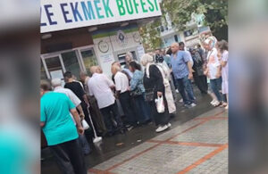 Erdoğan’ın memleketi Rize’de ucuz ekmek kuyruğu!