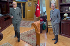 Devlet Bahçeli çizme giyip yürüdü MHP “Kıbrıs Türk’tür” diye paylaştı