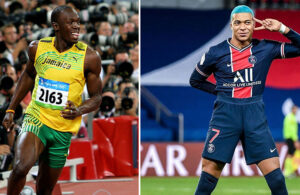 Usain Bolt ile Kylien Mbappe yarıştı