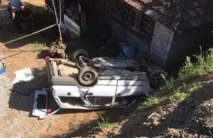 Ordu’da evin bahçesine düşen otomobildeki 3 kişi öldü