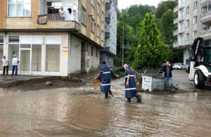Rize’de şiddetli yağış sonrası sekiz ev boşaltıldı