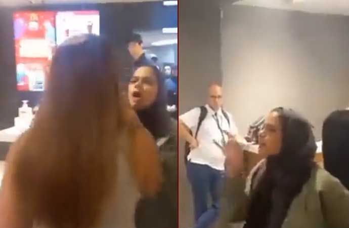Yabancı uyruklu kadın Türk kadına böyle bağırdı: Kapa çeneni, problemin varsa Erdoğan’la konuş