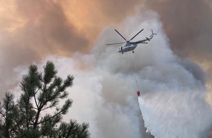 Eskişehir’de ormanlık alanda çıkan yangına müdahale ediliyor! Alevler yerleşim yerlerine yaklaşıyor