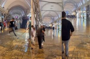 İstanbul’a beklenen yağış ulaştı! Tahtakale ve Kapalıçarşı’yı su bastı