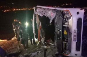 Van’da göçmenleri taşıyan otobüs devrildi! 5 ölü