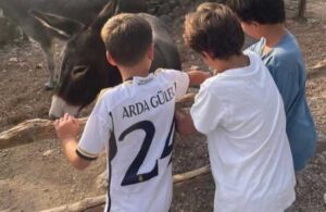 Real Madrid teknik direktörünün torununun Arda Güler hayranlığı kameralara yansıdı
