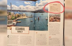 Dünyaca tanınmış seyahat dergisinde Türkiye’nin resmi dili Arapça yazıldı