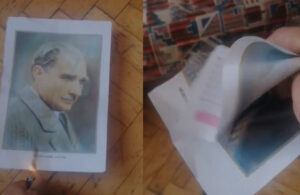 Atatürk’ün fotoğrafını yaktı! Heykellerini yıkacağını söyledi