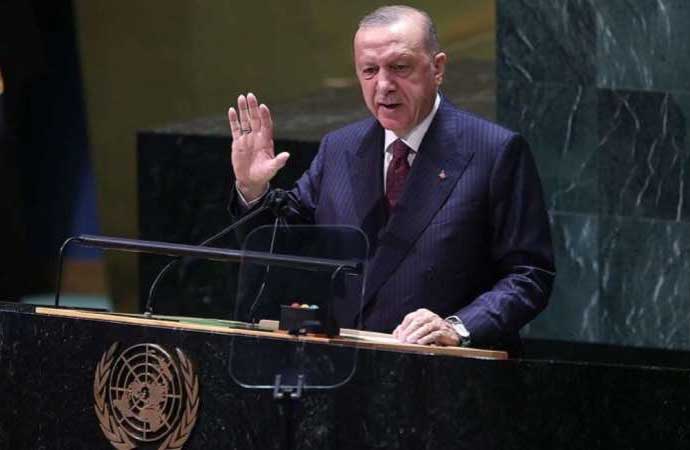 Erdoğan BM Genel Kurulu’ndaki renkleri LGBTİ+ renkleri sanıp sinirlendi: Genel Sekreterle konuşmak isterdim
