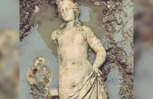 Bartın’da 1800 yıllık su perisi heykeli bulundu
