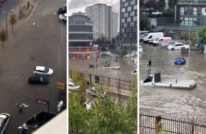 İstanbul’da kuvvetli yağış ve su baskınları