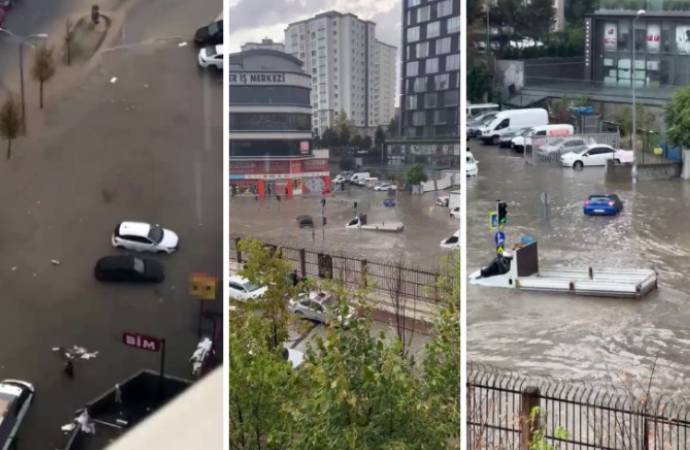 İstanbul’da kuvvetli yağış ve su baskınları