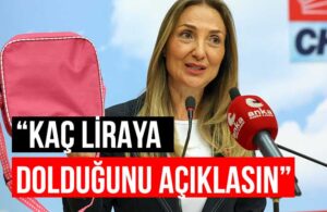 Aylin Nazlıaka’dan Recep Tayyip Erdoğan’a boş beslenme çantası