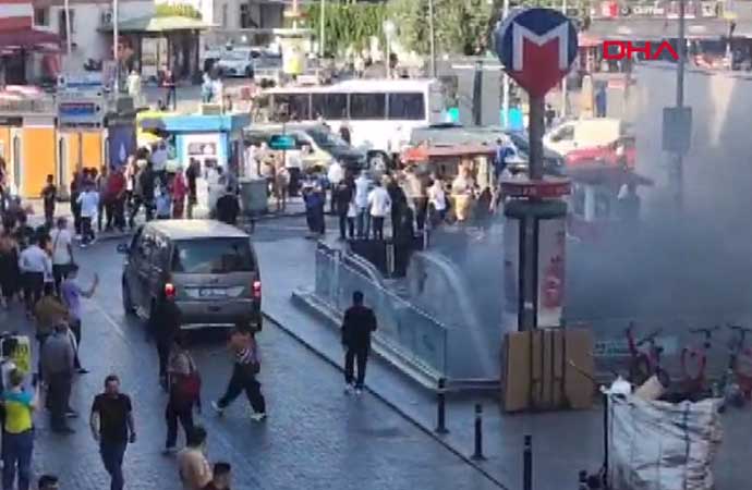 Vezneciler Metro İstasyonu’nda yangın çıktı