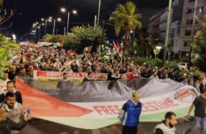 Yunanistan’da on binler İsrail’i protesto etti!